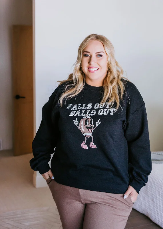 Curvy Falls Out Graphic Sweatshirt