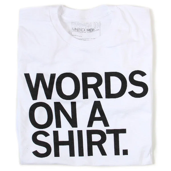 Words On A Shirt