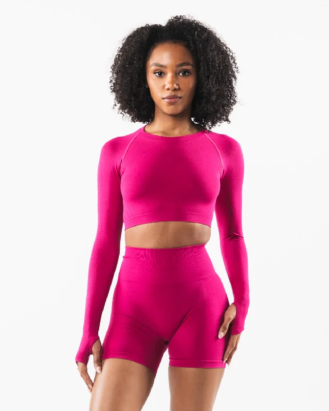 Stratus LS Crop - Magenta