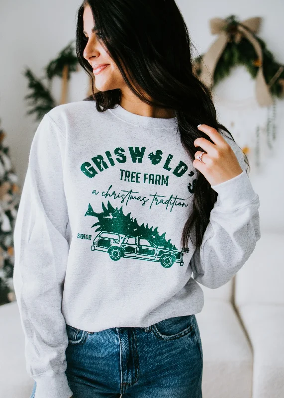 Curvy Griswold's Tree Farm Graphic Sweatshirt