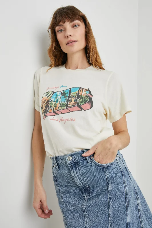 BOYFRIEND T-SHIRT - RAILS LOS ANGELES ECRU