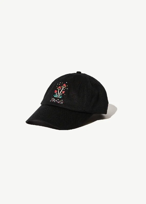 AFENDS Unisex Journey Inward - 6 Panel Cap - Black