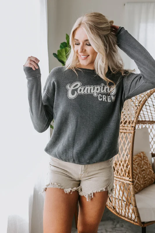 Camping Crew Graphic Sweatshirt