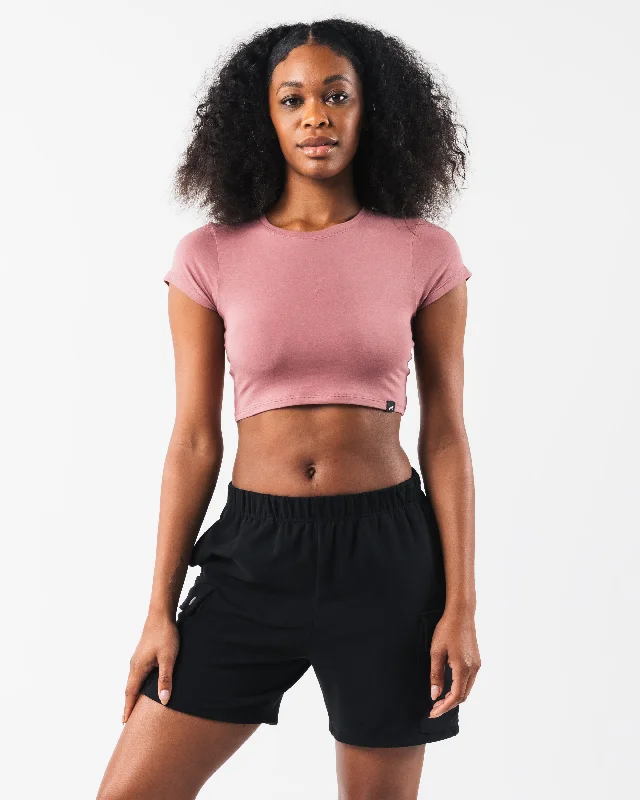 LDB Crop Tee - Desert Pink