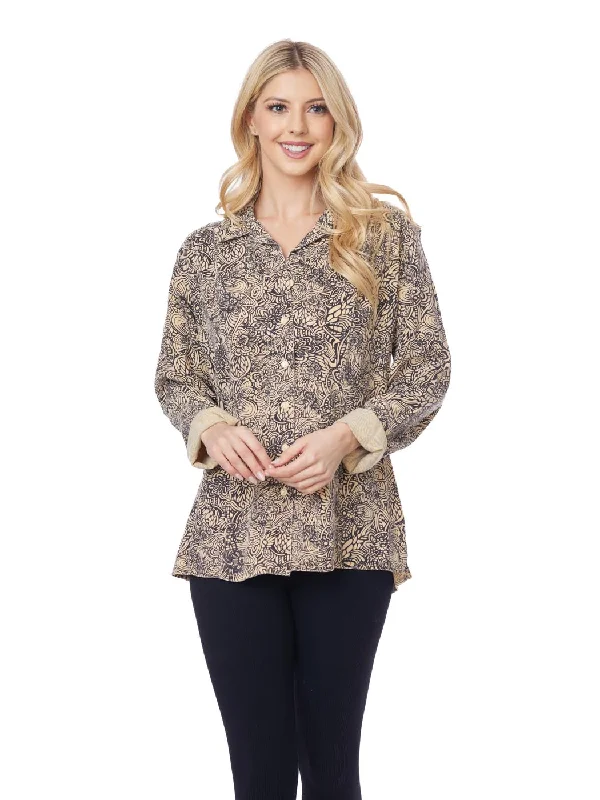 Tianello TENCEL™ Print "ZAHARA" "Monica" Blouse (Oversized Fit) - XS, S