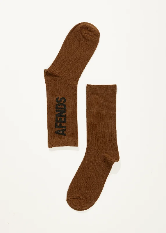 AFENDS Unisex Vinyl - Crew Socks 2 Pack - Multi