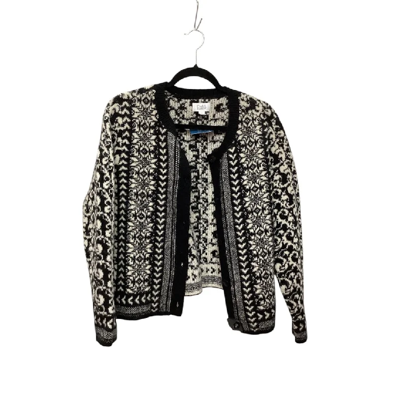 Cardigan By Croft And Barrow In Black & White, Size: L