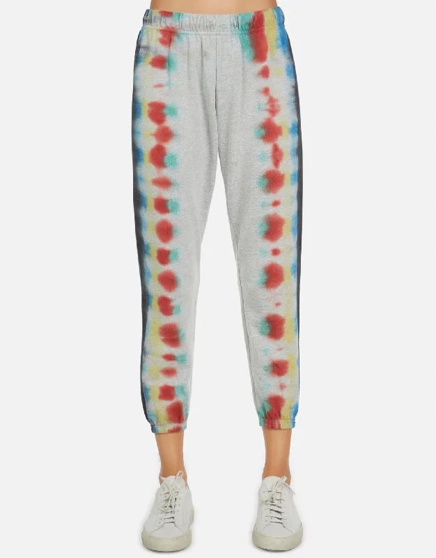 Nate LE Rainbow Stripe Crop Sweatpant