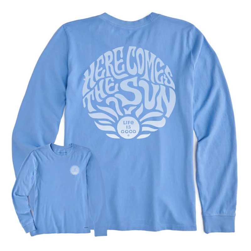 Women's Trippy Here Comes the Sun Long Sleeve Crusher-LITE Tee