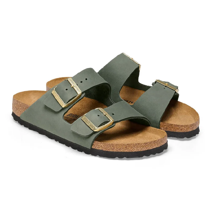 Women's Arizona Nubuck Leather Sandal - Thyme