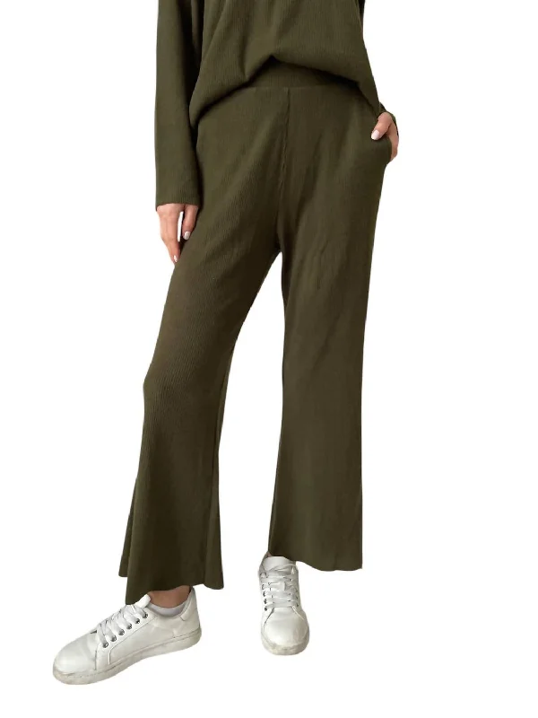 Lazy Sunday Pant In Army Green