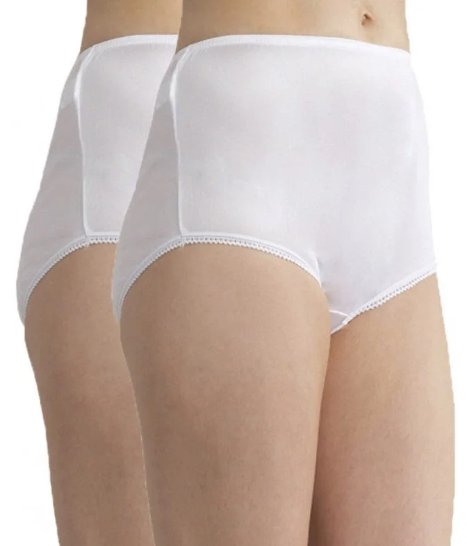 Nylon Full Brief, 2 PAIR PACK