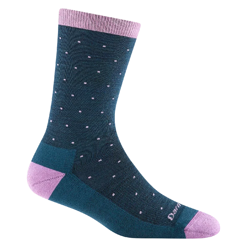 Women's Pin Drop Crew Lightweight Lifestyle Sock - Dark Teal