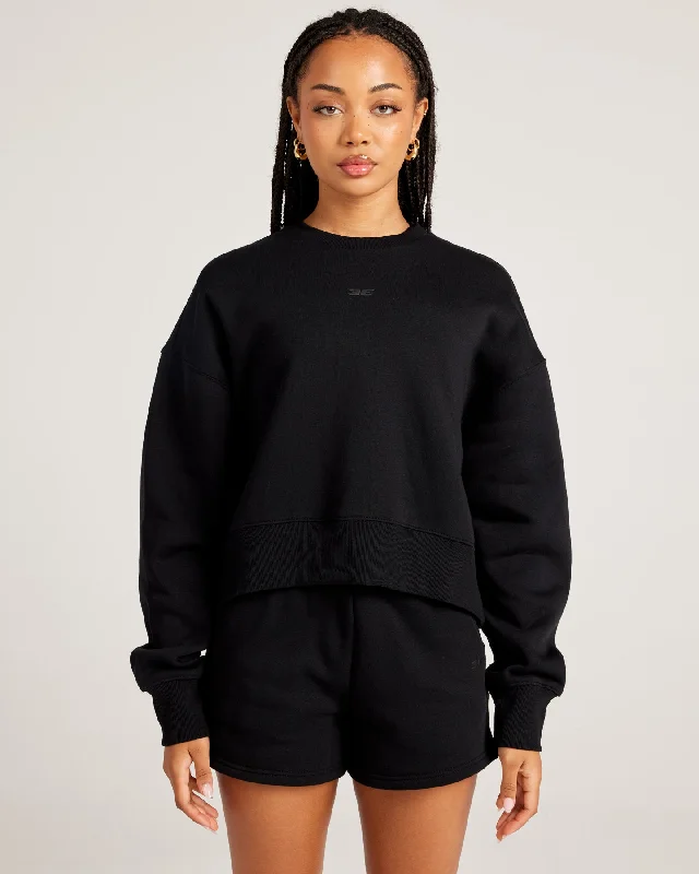 Omni Relaxed Crewneck - Black