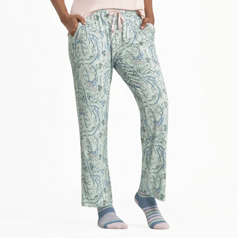 Women's Woodland Floral Pattern Lightweight Sleep Pant