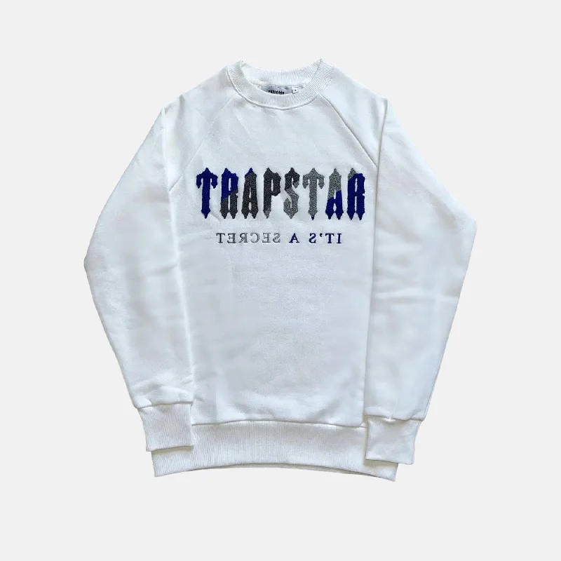 Trapstar Chenille Decoded Crewneck - Ice / White