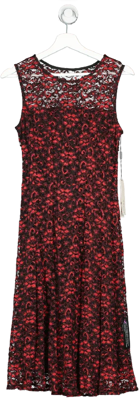 Roman Originals Red Shimmer Lace Skaterdress UK 12