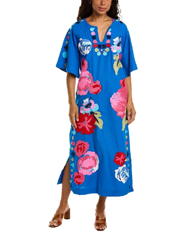 Frances Valentine Delightful Linen-Blend Caftan