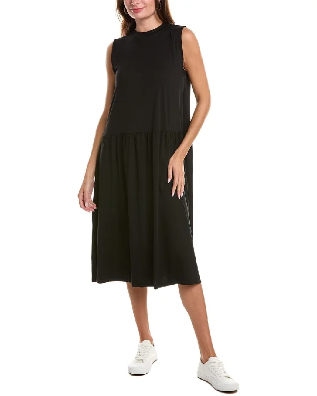 EILEEN FISHER Crewneck Midi Dress