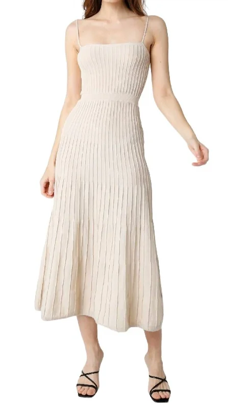 Robbie Midi Dress In Natural