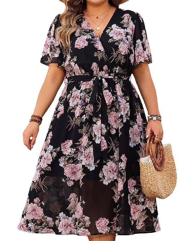 ROMANISSA Midi Dress