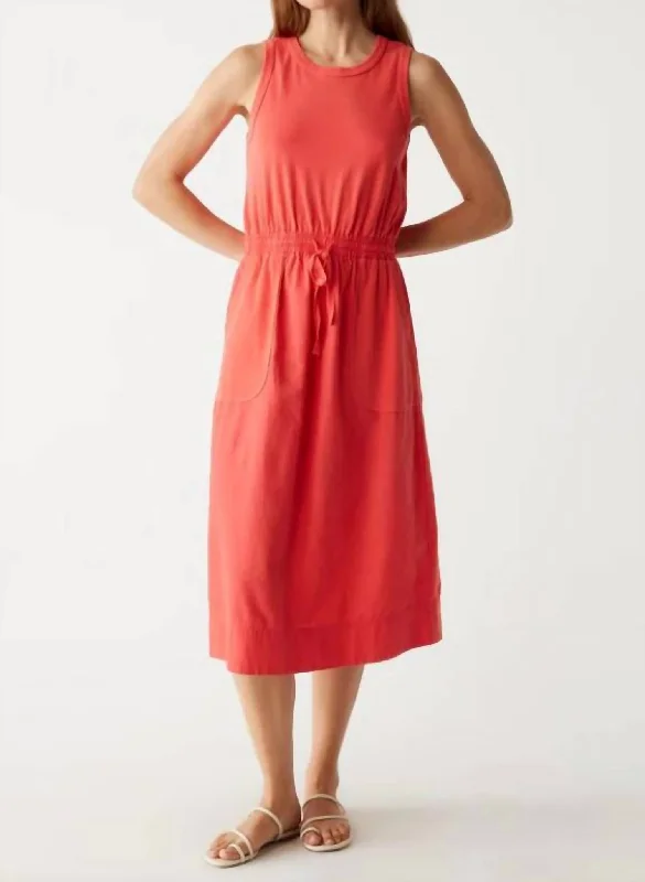 Wilhelmina Midi Dress In Spritz