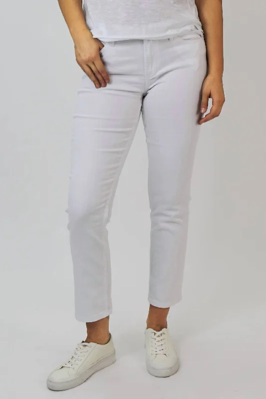 High Rise Gisele Skinny Jeans In Optic White