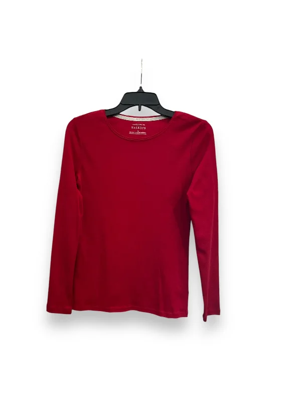 Top Long Sleeve Basic By Talbots In Red, Size: Xs