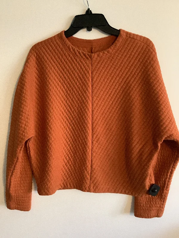 Top Long Sleeve By A New Day In Orange, Size: S