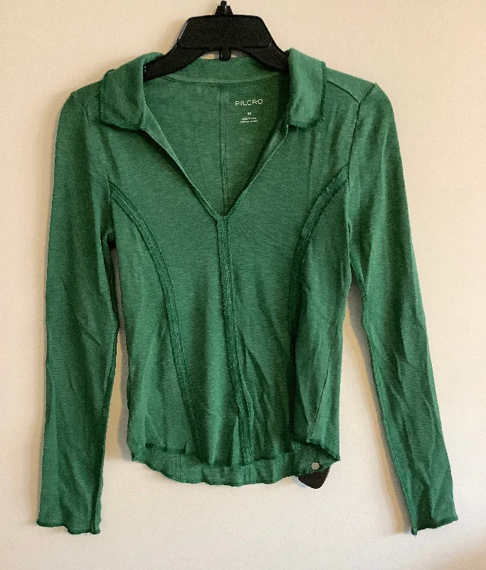 Top Long Sleeve By Pilcro In Green, Size: Xs