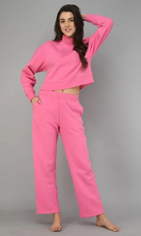 Feisty Pink Fleece Lounge Set