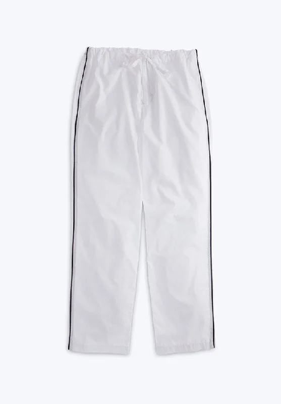 Marina Pajama Pant in White End on End