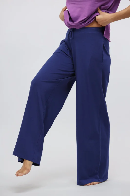 Functional Blue Supima® Flared Lounge Pant