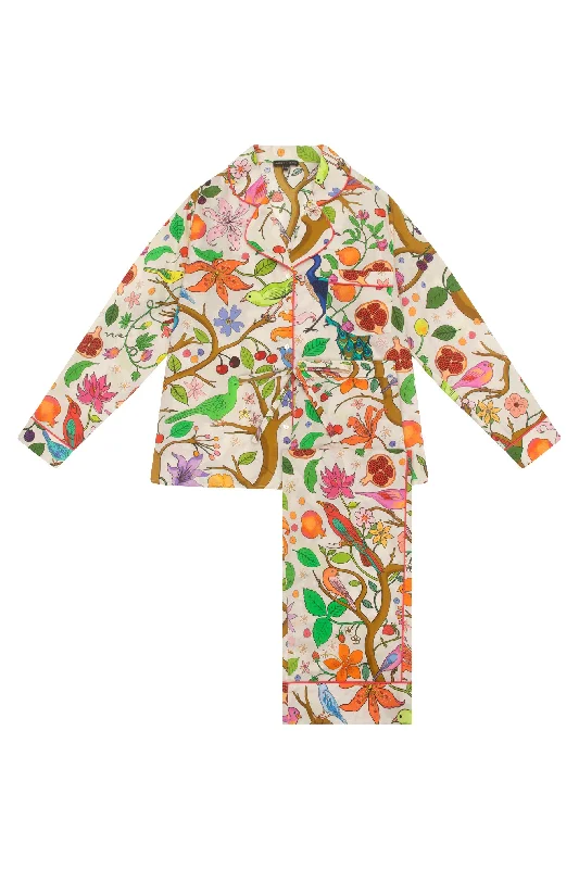 Tree Of Life | Oatmeal | Organic Cotton Pyjama Set